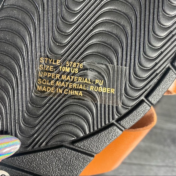 Collectionsetc charming tropical leaf wedge sandal - Picture 10 of 10